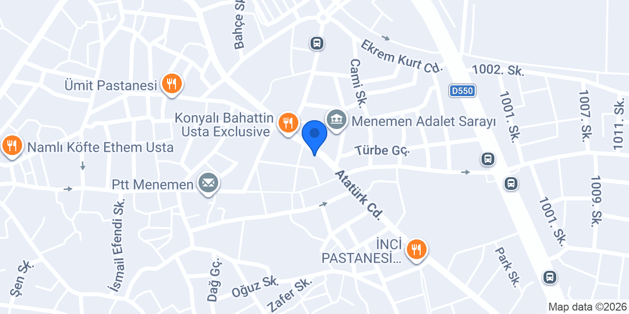 Özgün Hukuk Bürosu konumu