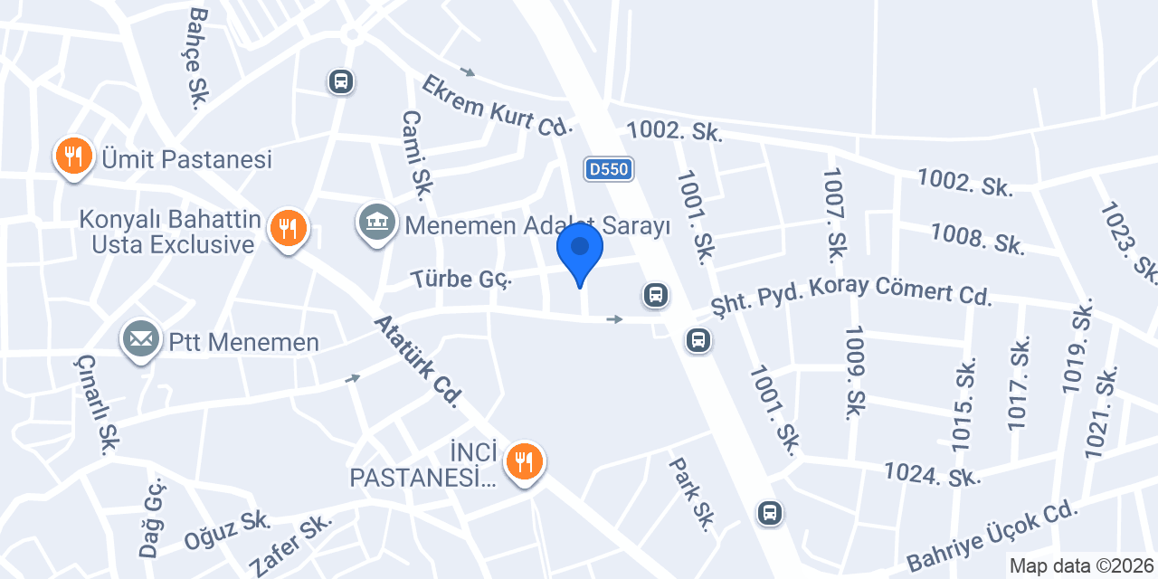Menemen İş Makinaları Operatörlük Kursu konumu