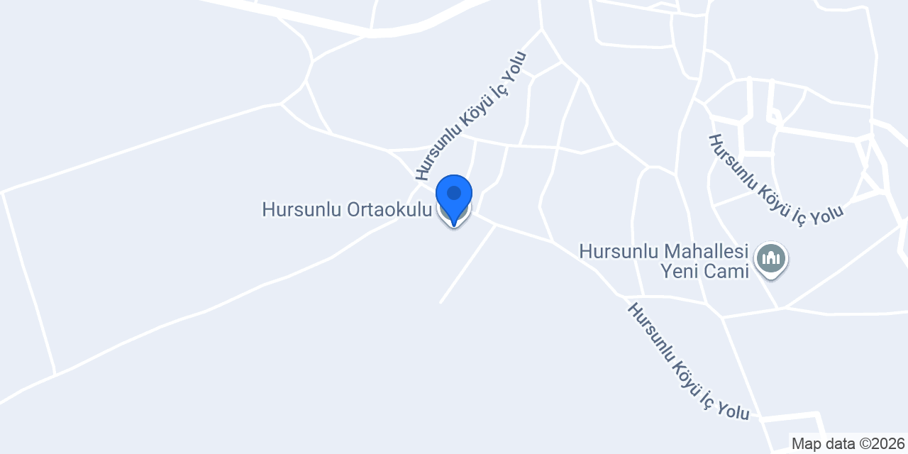 Hursunlu Ortaokulu konumu
