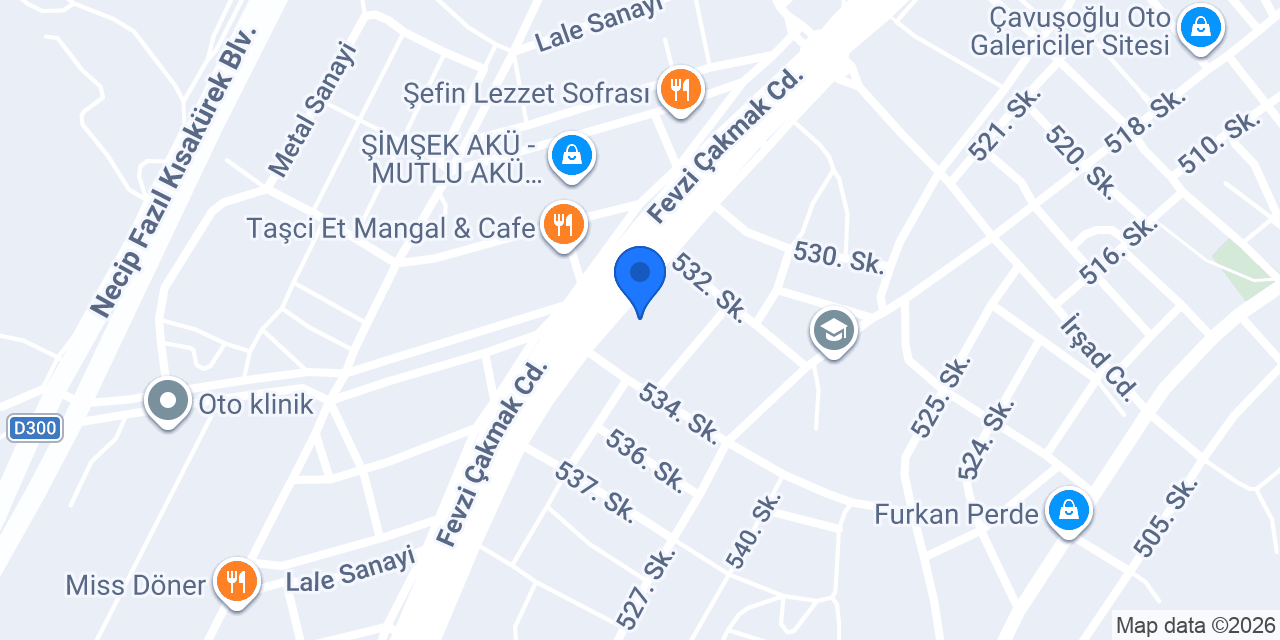 Adaklı Yalıtım konumu