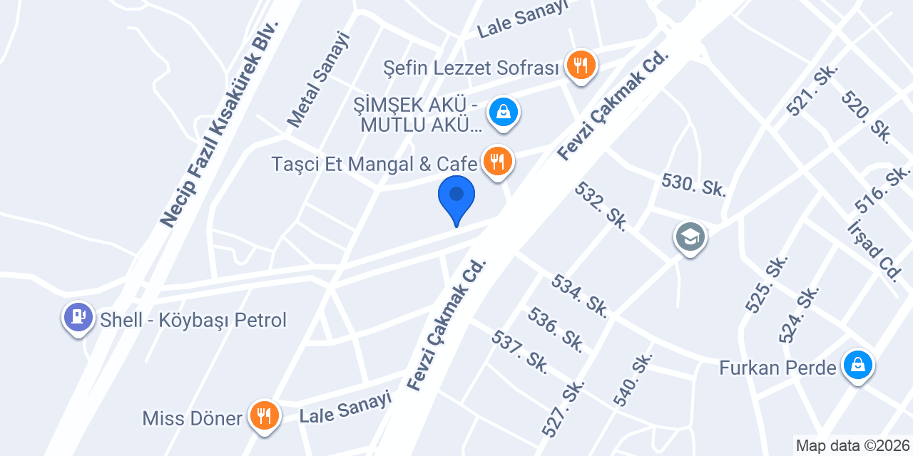 Ataford Transit Connet Servisi konumu