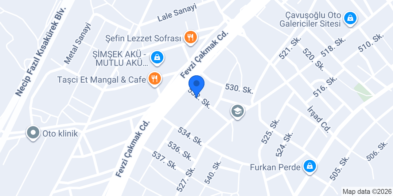 Nevşehir Lastik Otel konumu