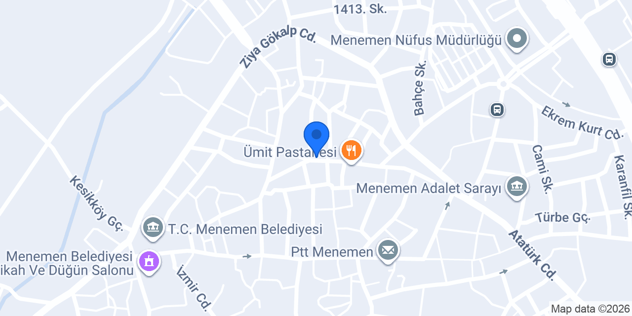 Akbank Menemen Şubesi konumu