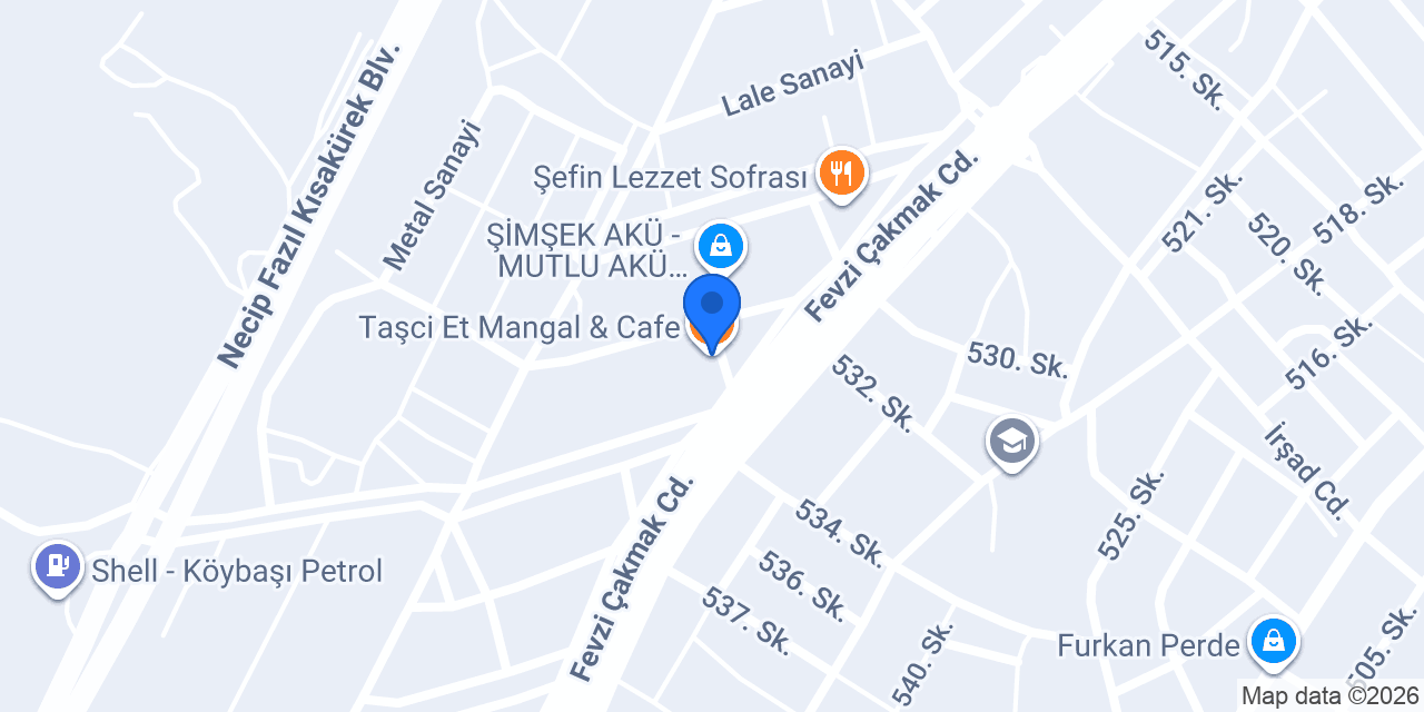 Taşci Et Mangal & Cafe konumu