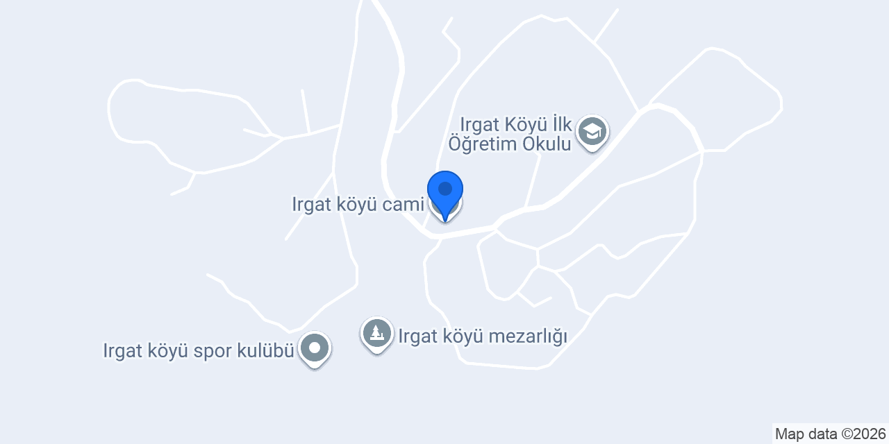 Irgat köyü cami konumu