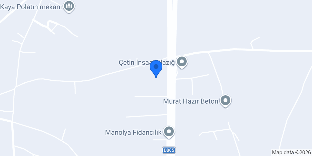 Harput Gülengül Fabrika konumu
