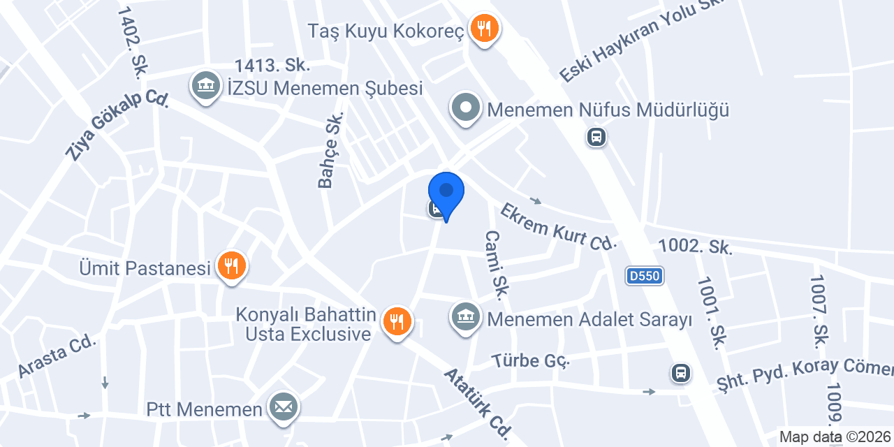 Uzman Sürücü Kursu konumu