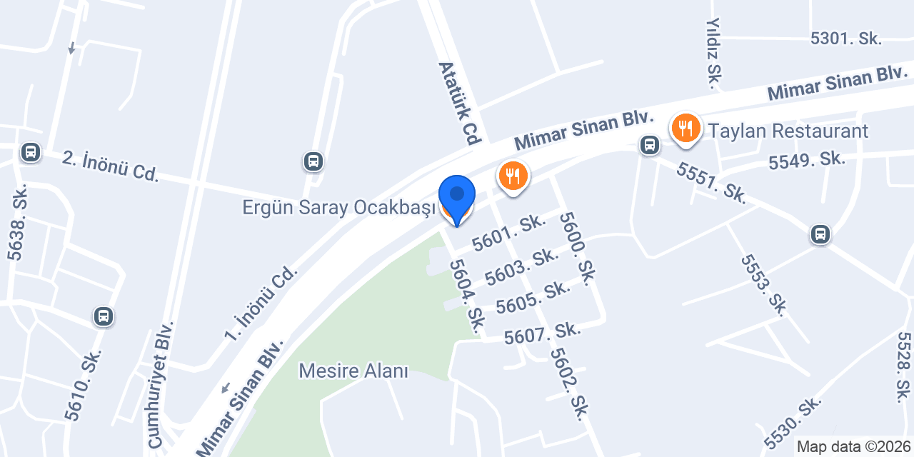 Ergün Saray Ocakbaşı konumu