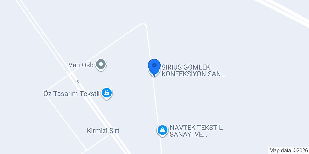 SİRİUS GÖMLEK KONFEKSİYON SAN VE TİC AŞ. konumu