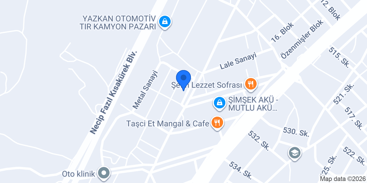 Görgün LPG Yedek Parça konumu