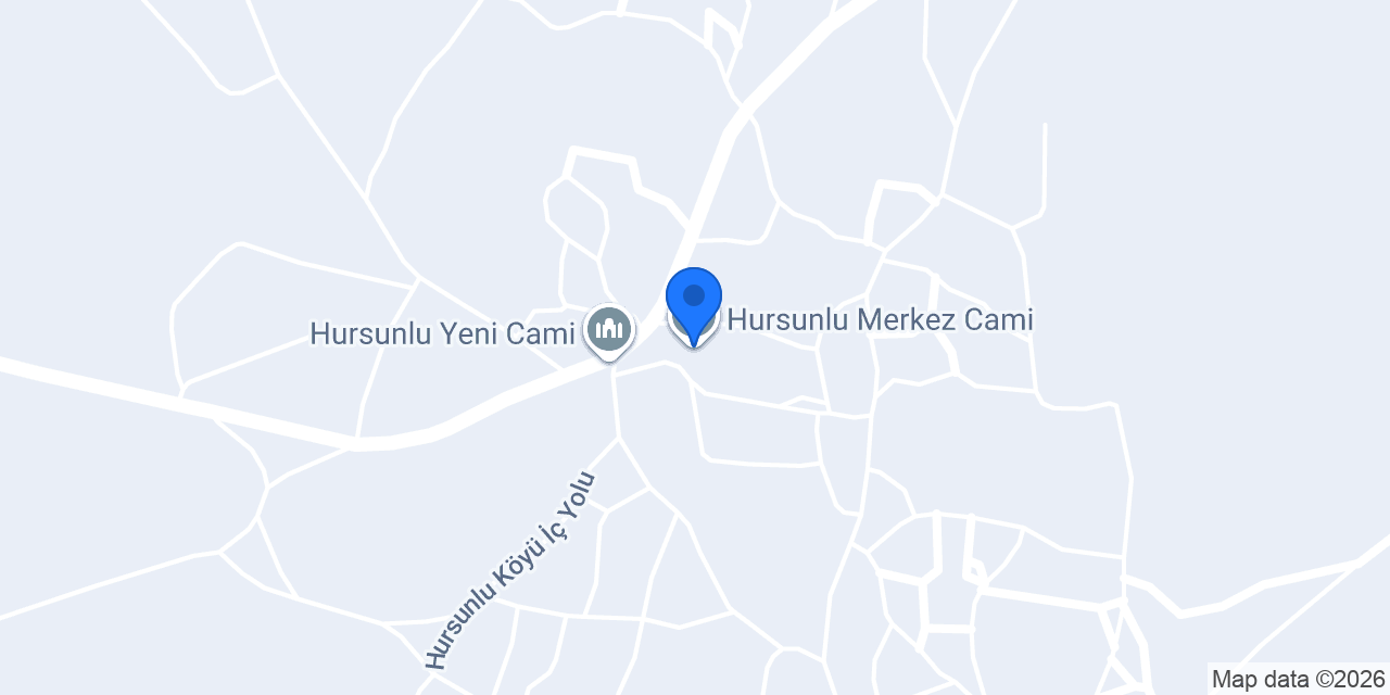 Hursunlu Merkez Cami konumu