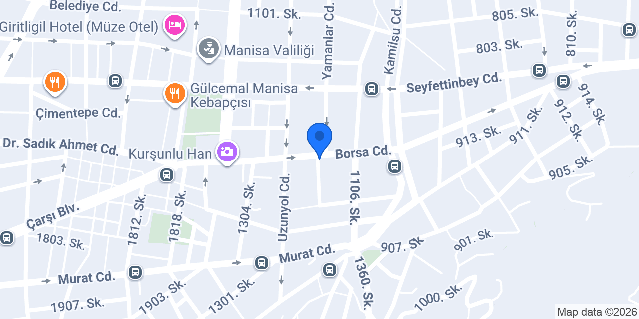 Cadde Manisa Car Care konumu