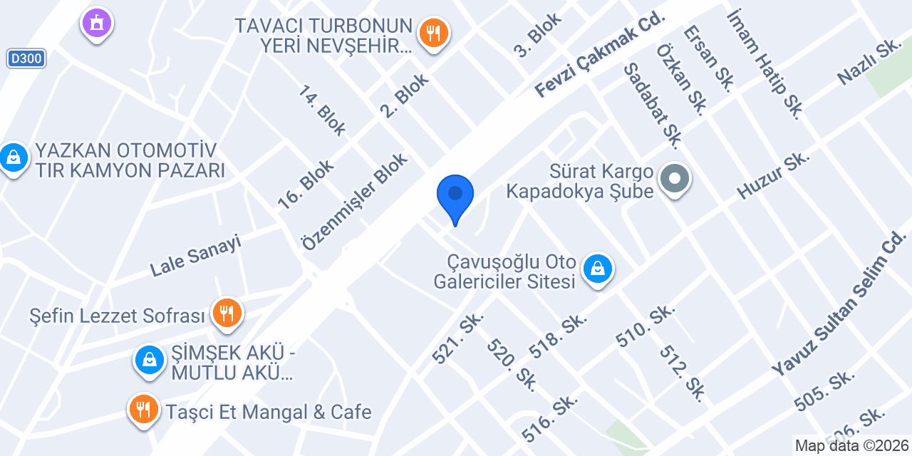 ÖZAY OTOMOTİV konumu