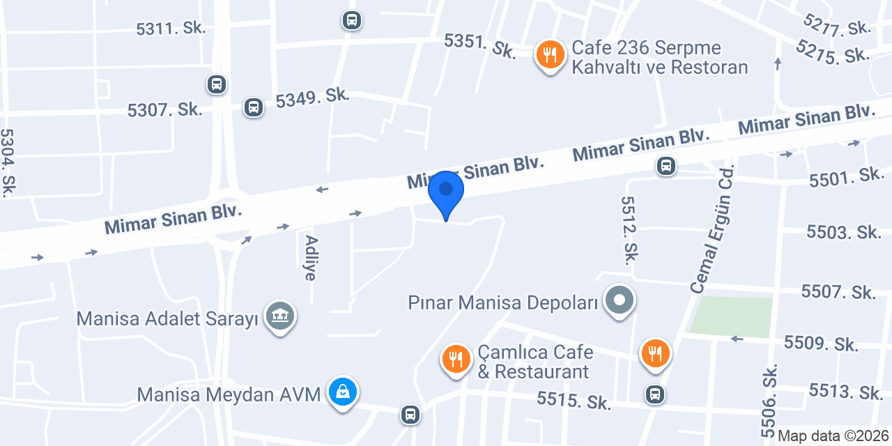 Manisa İl Emniyet Müdürlüğü konumu