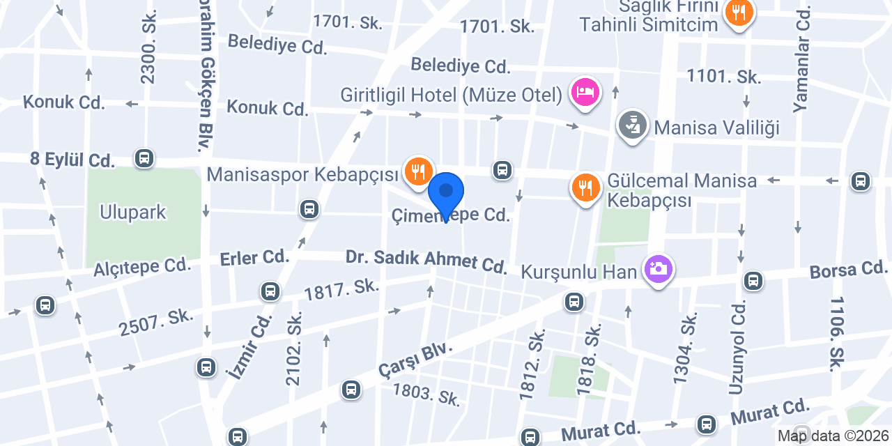LEVENT BÖREK MANİSA konumu