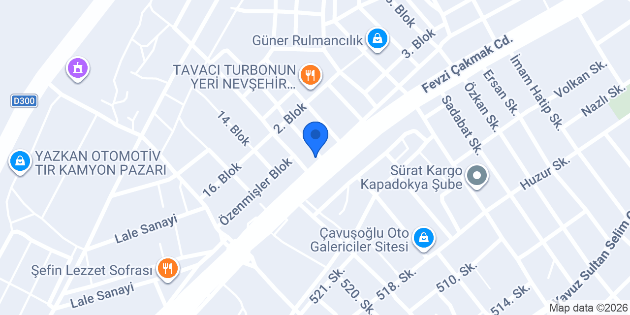 Solmaz Otomotıv konumu