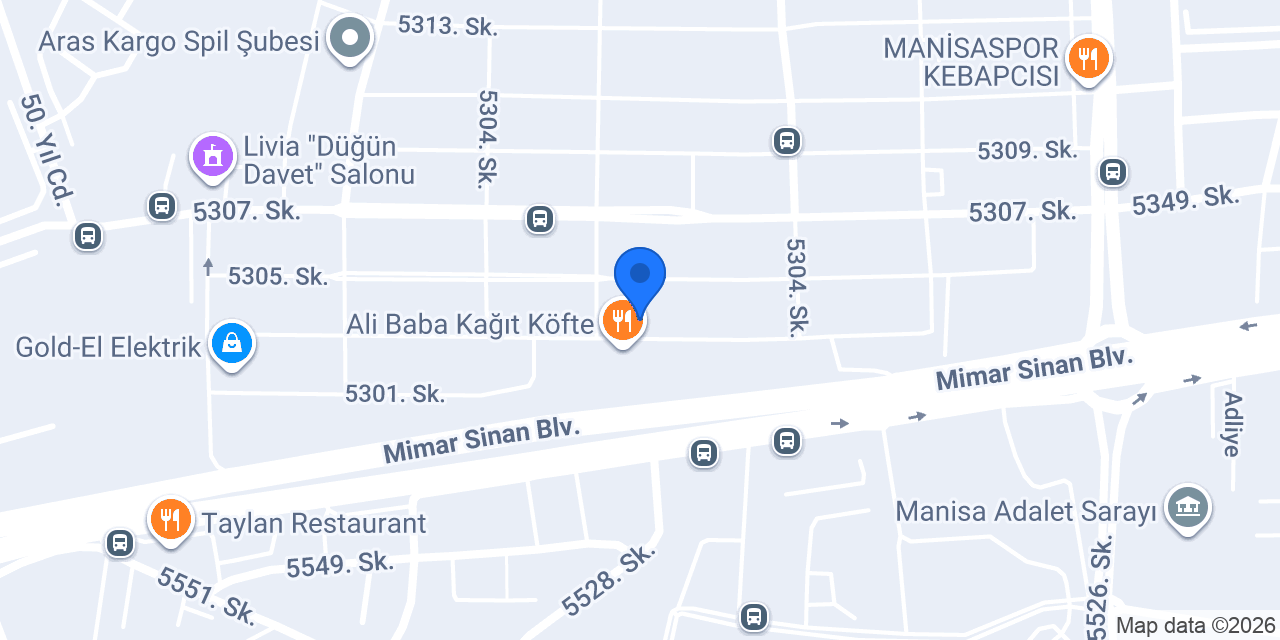 Pilot Garage Manisa Oto Ekspertiz konumu