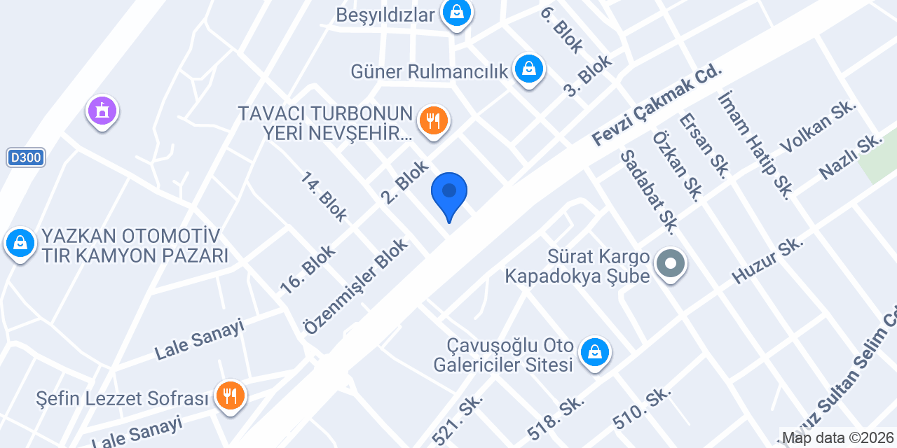 Continental - Çelikler Otomotiv konumu