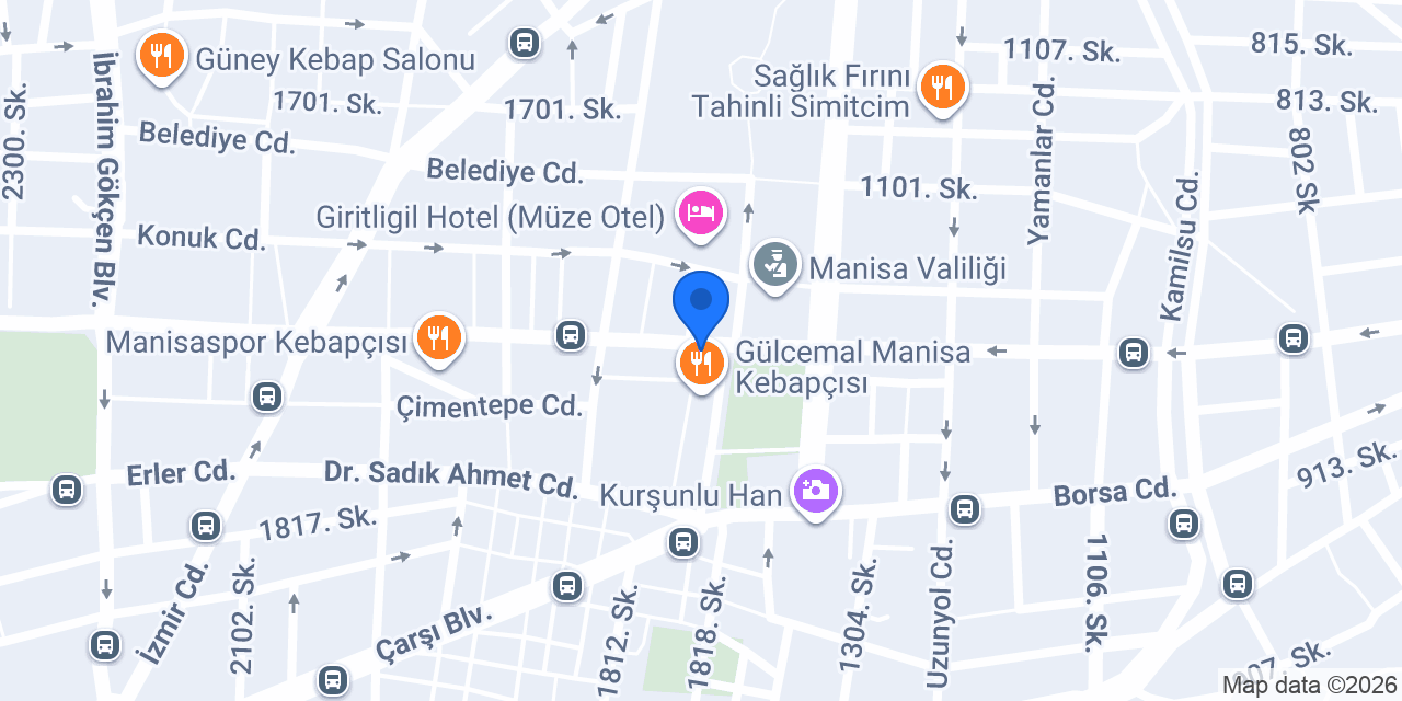 Yapı Kredi - Manisa Şubesi konumu