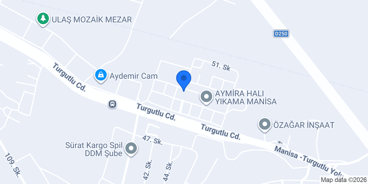 Express halı yıkama konumu