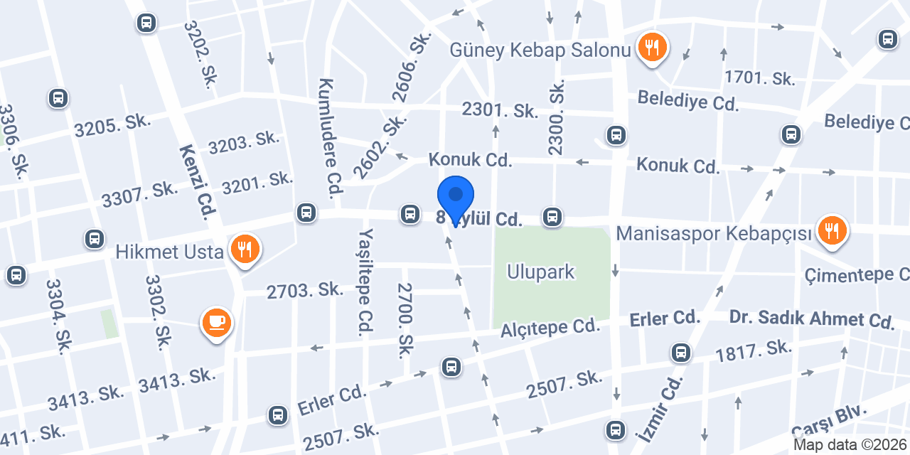 Yapı Kredi - Manisa Sipil Şubesi konumu
