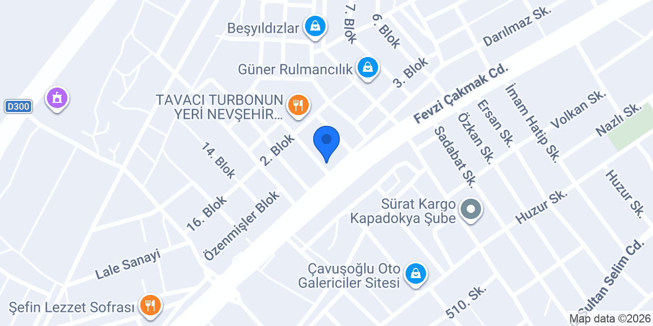 KLİPS DÜNYASI NEVŞEHİR konumu