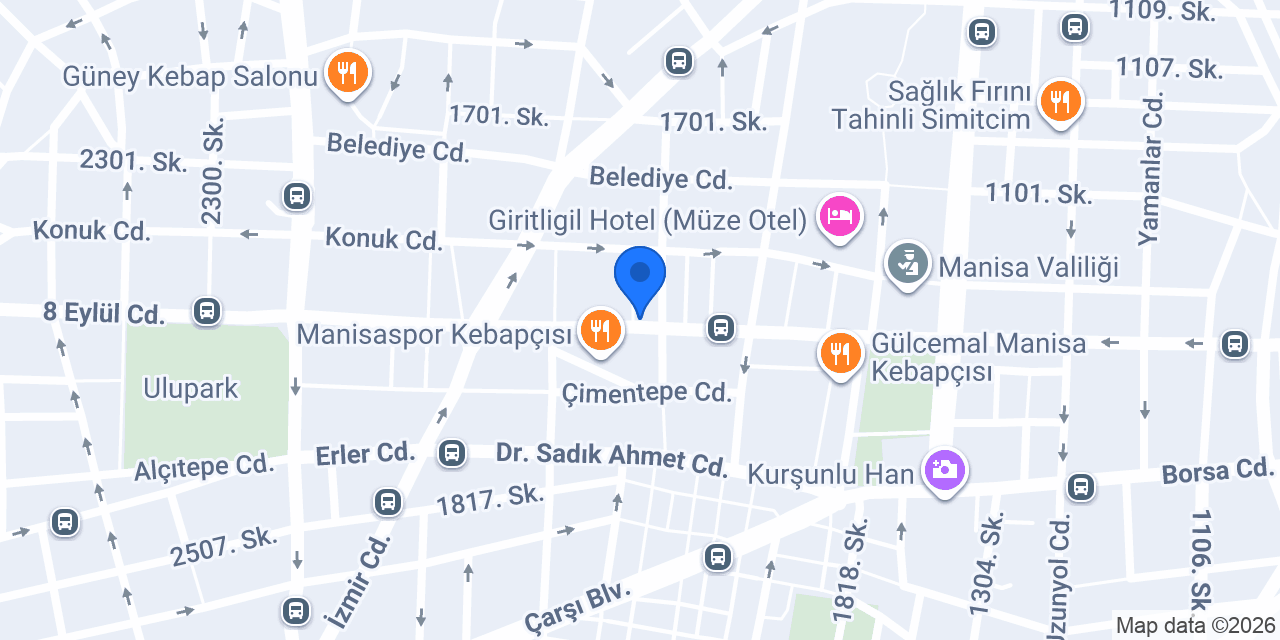 Kuveyt Türk Manisa Şubesi konumu