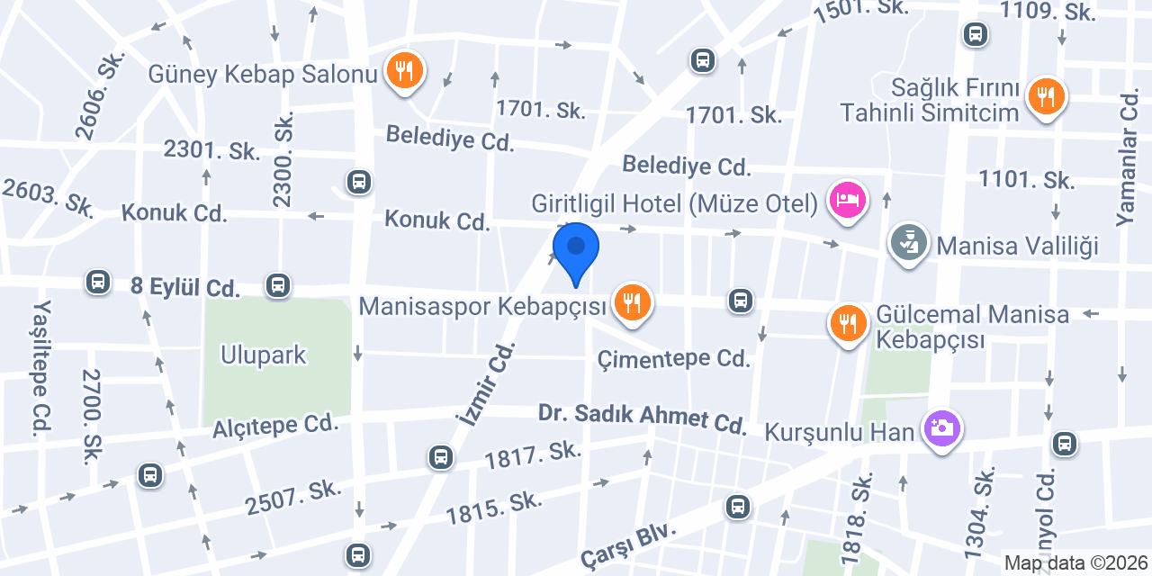 Katılımevim Manisa Şube konumu