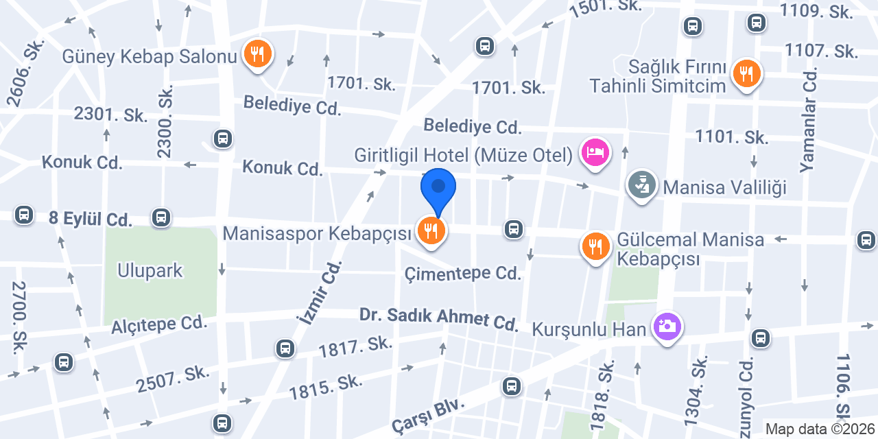 Gedik Yatırım - Manisa Şubesi konumu