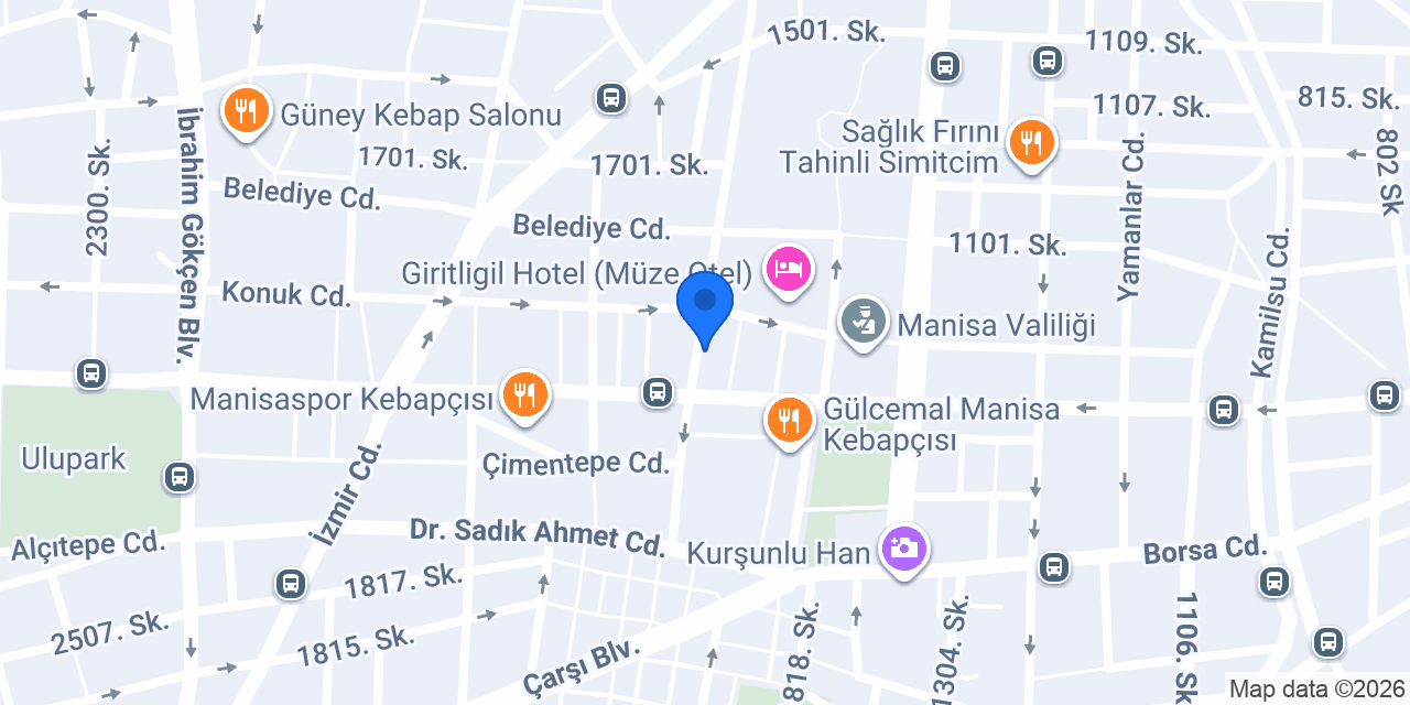 QNB Manisa Çarşı Şubesi konumu