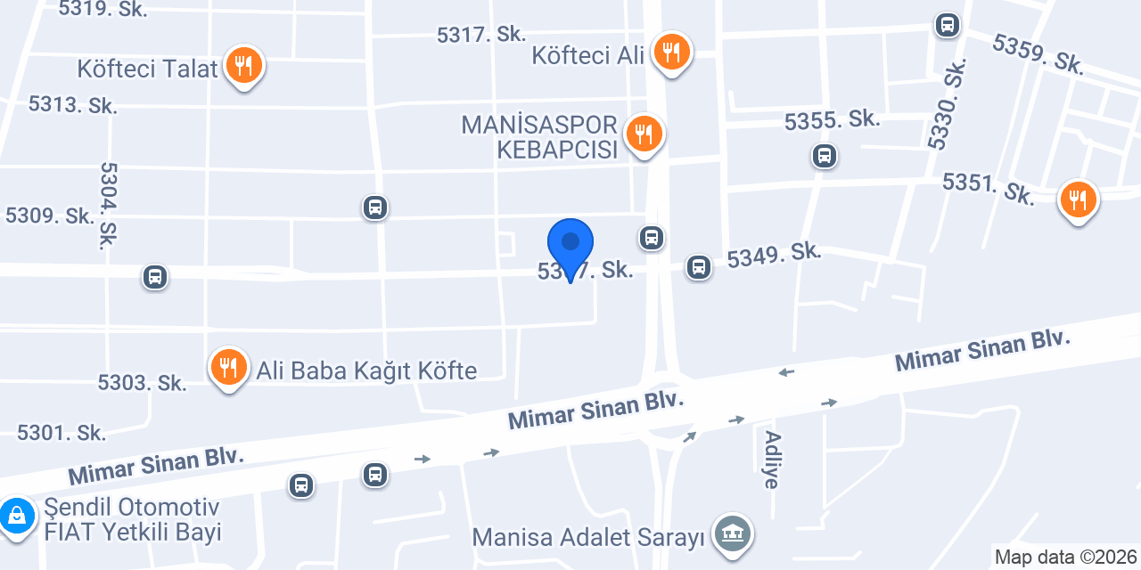 Manisa Continental - Cesur Lastik konumu