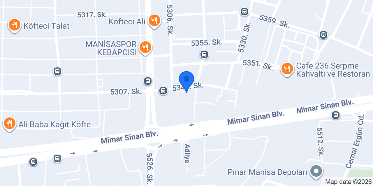 Manisa Plus Apart & Otel konumu
