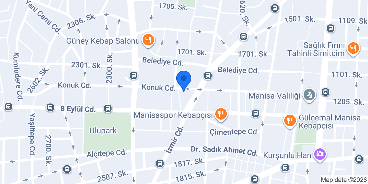 Manisa Av. Seçkin DERİCİOĞLU konumu