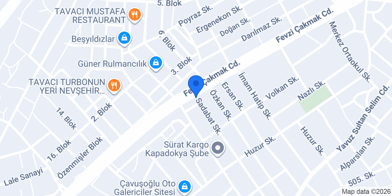 Güvenal İş Makinaları konumu