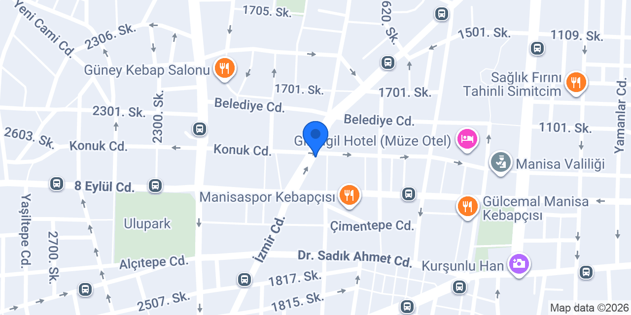 Türkiye Finans Manisa Şubesi konumu