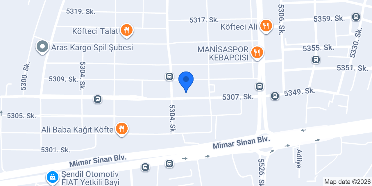 Sadıçlar Oto konumu