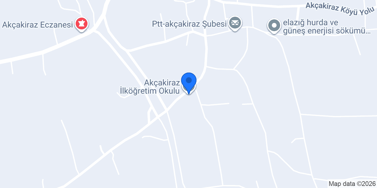 Akçakiraz İlköğretim Okulu konumu