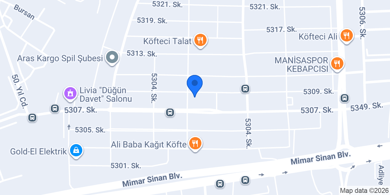 Katıöz boya ve hırdavat konumu