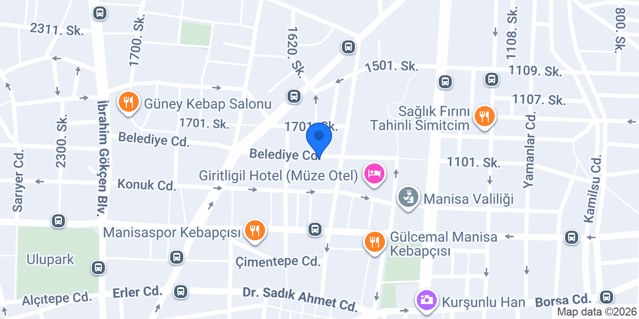 Manisa Yediiklim Akademi konumu