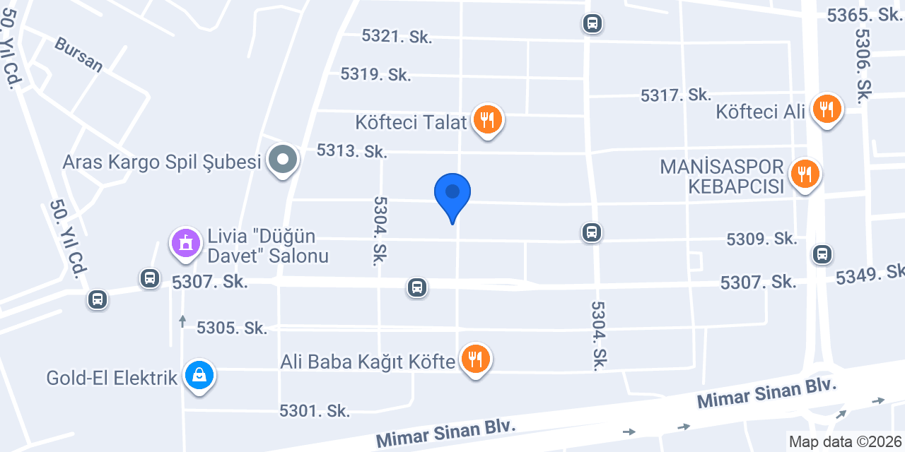 Manisa Duşakabin konumu