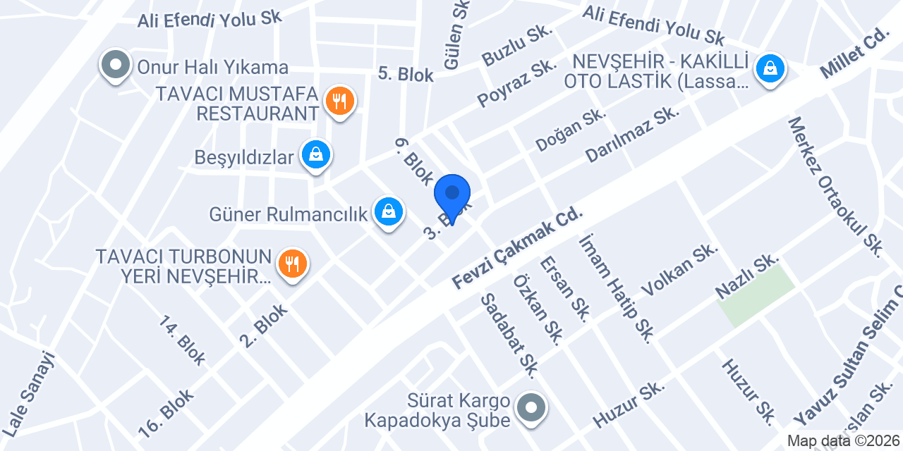 Nevpar Yedek Parça konumu