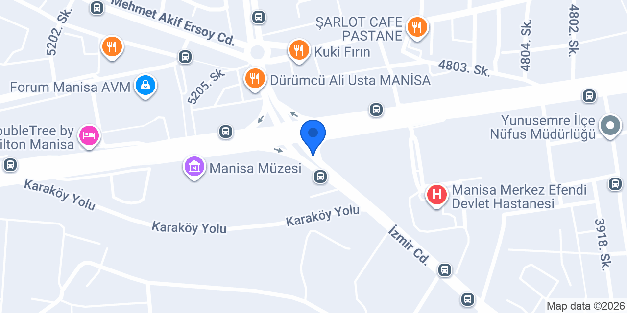 Palmiye Eczanesi konumu