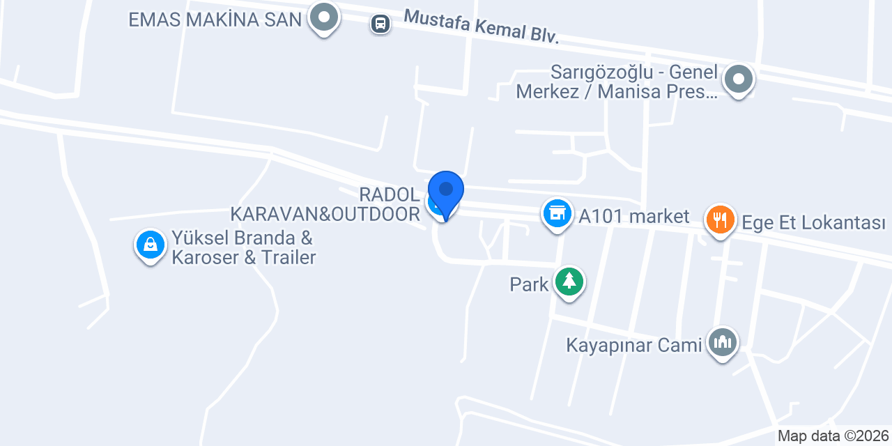 RADOL KARAVAN&OUTDOOR konumu