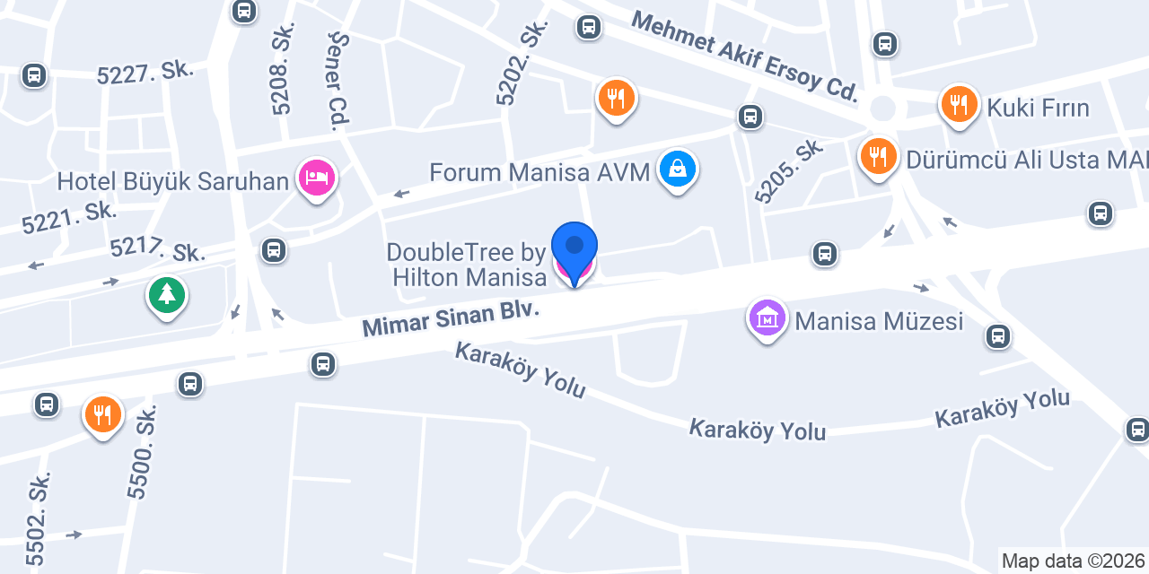 DoubleTree by Hilton Manisa konumu