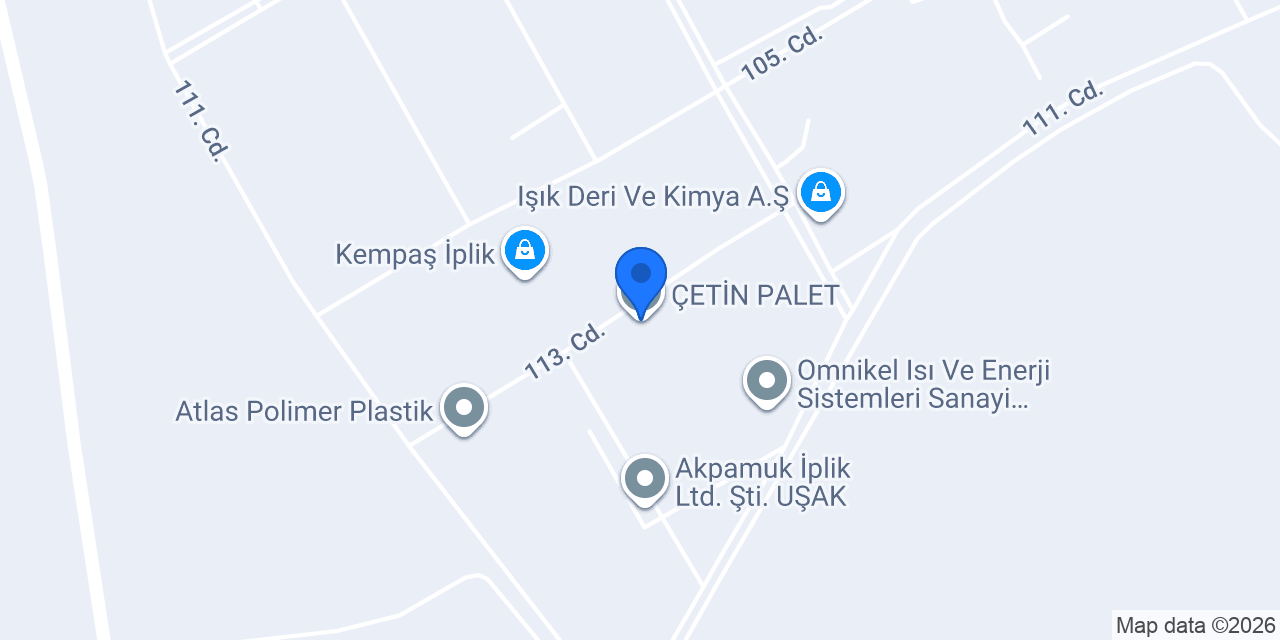 ÇETİN PALET konumu