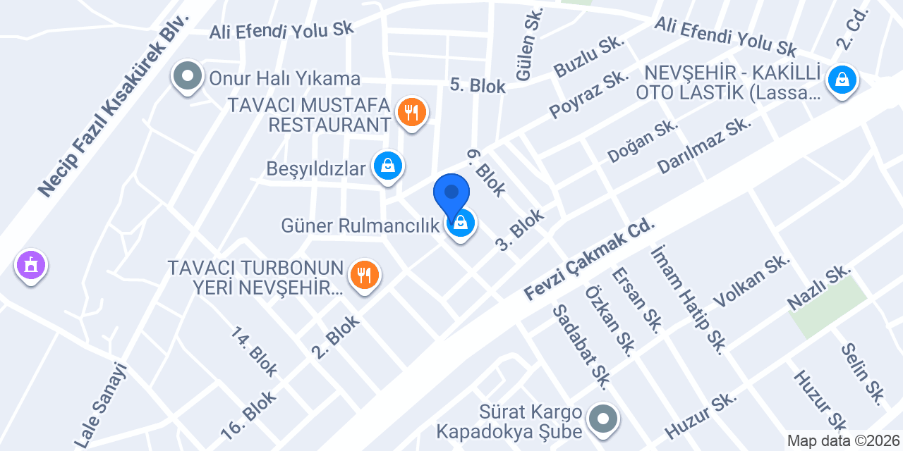 Yalçın oto lastik konumu
