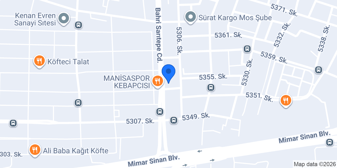 Yapı Kredi - Manisa Sanayi Sitesi Şubesi konumu