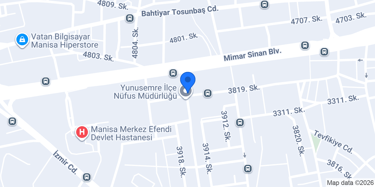 Yunusemre İlçe Müftülüğü konumu