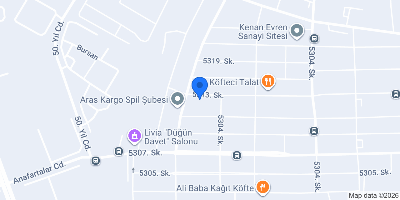Tuğ&Çe Mobilya Dekorasyon konumu