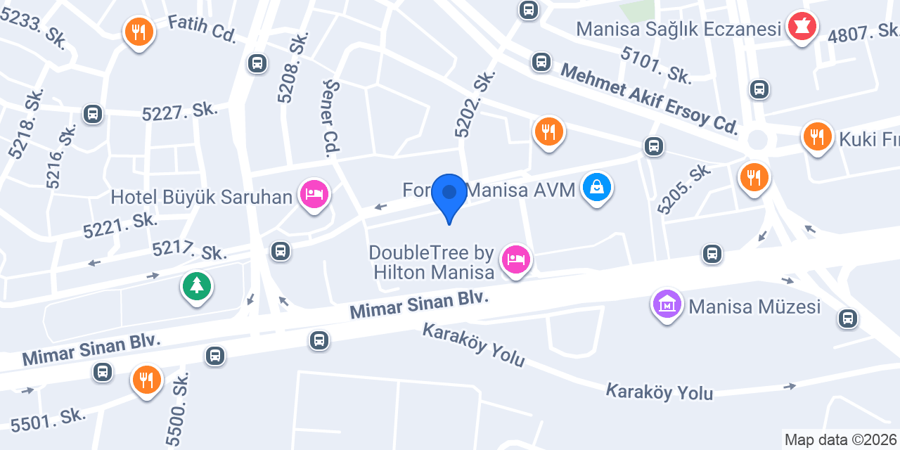ebebek Manisa Prime AVM konumu